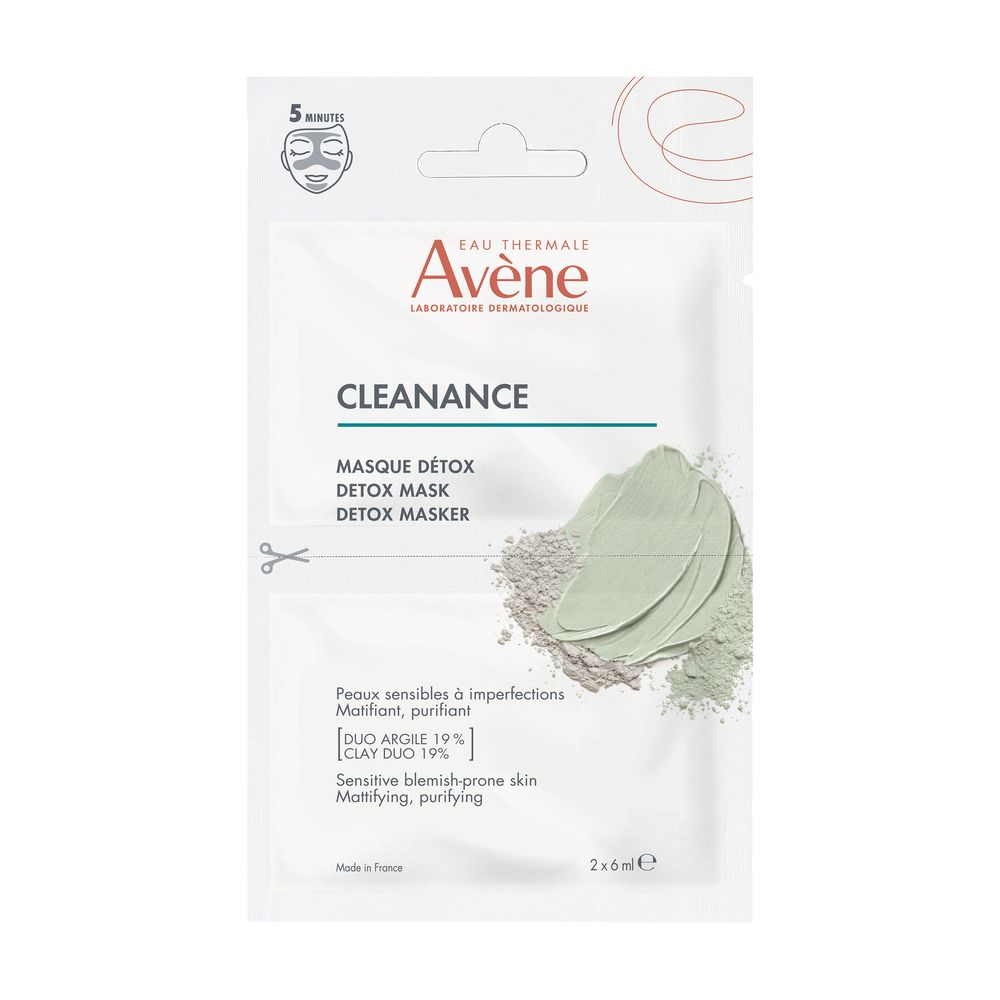 AVÈNE  CLEANANCE detox mask 2 x 6 ml