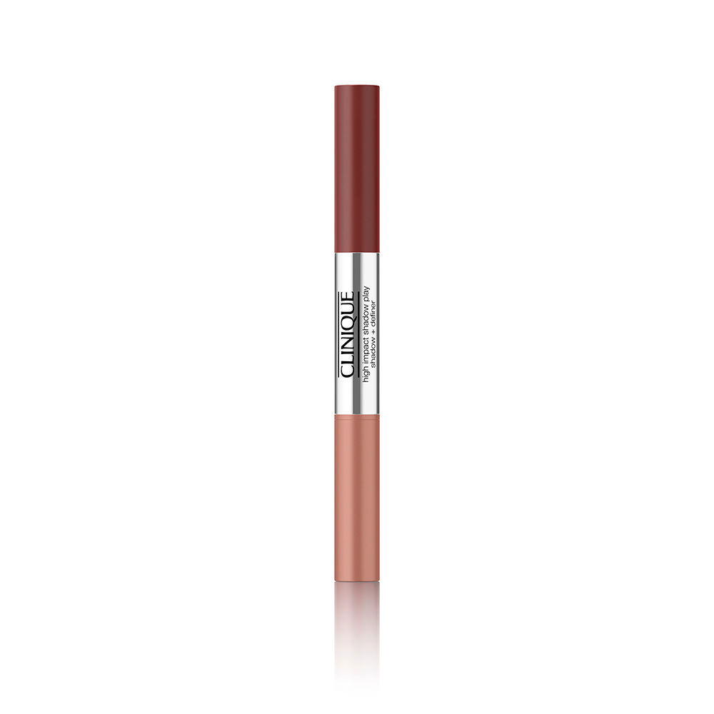 CLINIQUE  HI SHADOW PLAY sombra de ojos + definidor de sombra #straweberry cocho 4 ml