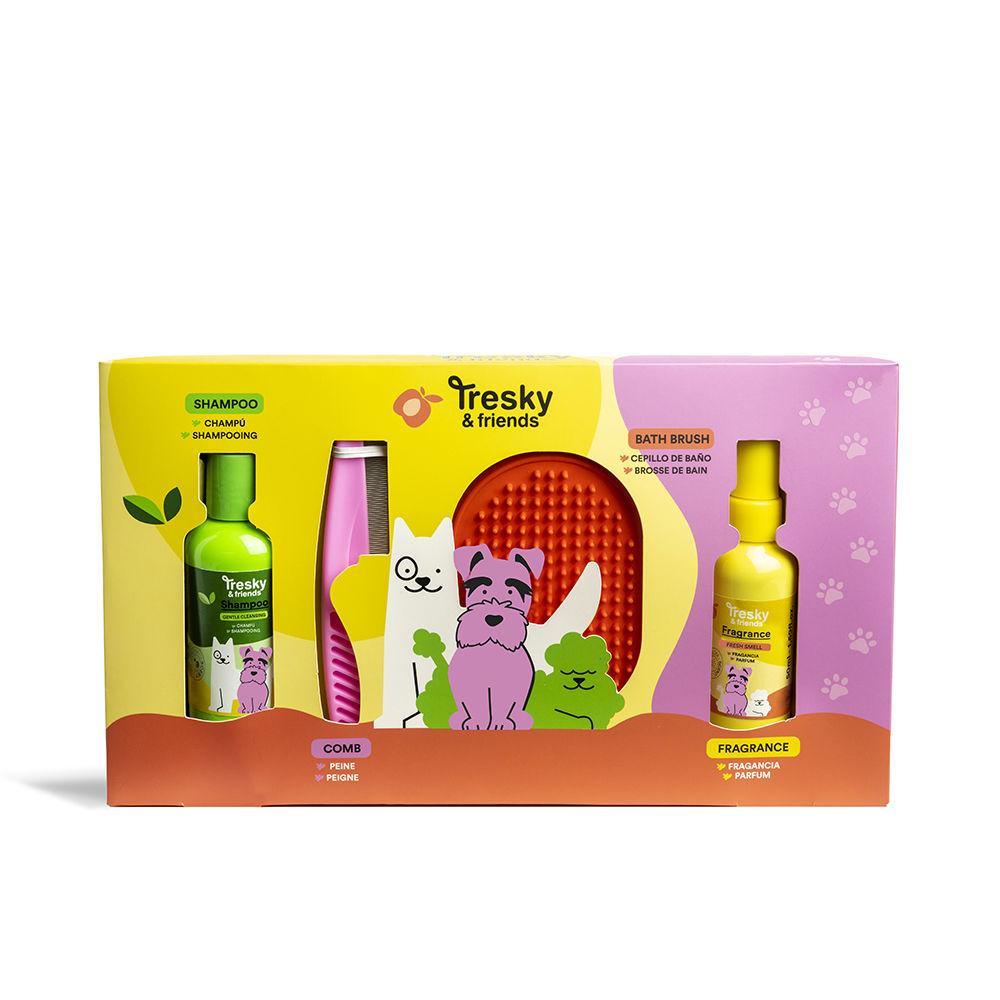 TRESKY & FRIENDS  PET CLEANING CASE 4 pcs